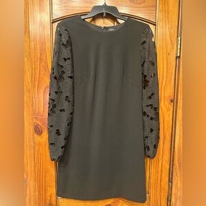 White House Black Market dress with lace sleeves